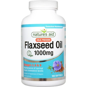 Natures Aid Flaxseed Oil 1000mg 180 capsule