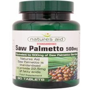 Natures Aid Saw Palmetto 500mg 90 tablet