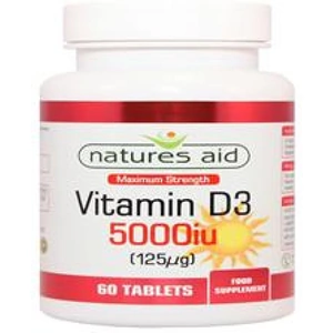 Natures Aid Vitamin D3 5000iu 60 tablet