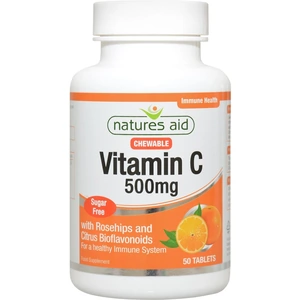 Natures Aid Vitamin C Sugar Free, 50 Tablets