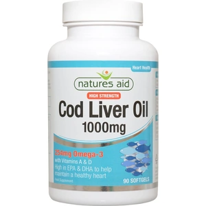 Natures Aid Cod Liver Oil High Strength, 1000mg, 90 Capsules