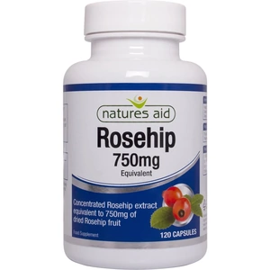 Natures Aid Rosehip 750mg, 50mg, 120 VCapsules