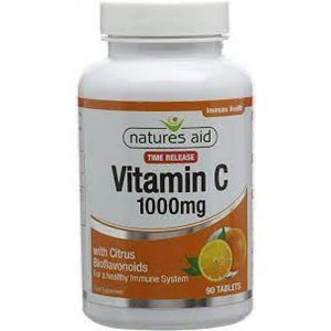 Natures Aid Vitamin C 1000mg Tablets - Low Acid - 90s