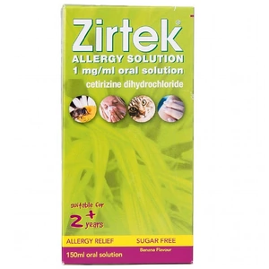 Natures Best Zirtek Allergy Solution 150Ml
