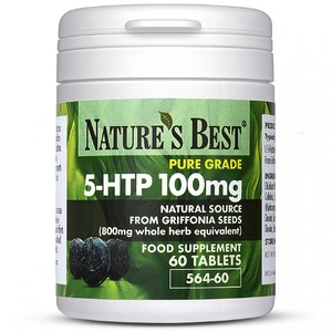 Nature's Best 5Htp 100Mg, Extracted From 800Mg Griffonia Seeds 60 Tablets