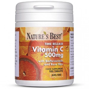 Nature's Best Vitamin C Time Release 500Mg, With Rosehips And Bioflavonoids 250 Tablets