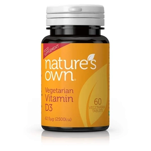 Natures Own Vegetarian Vitamin D3 62.5ug 60tabs