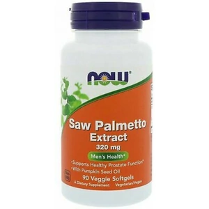 NOW Foods Saw Palmetto Extract with Pumpkin Seed Oil, 320mg - 90 veggie softgels (Case of 6)