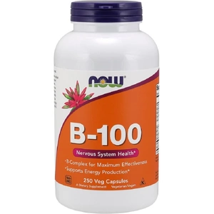 View product details for the NOW Foods Vitamin B-100 - 250 vcaps (Case of 6)