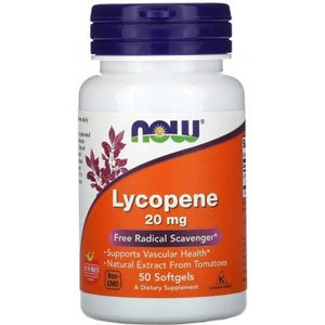 View product details for the NOW Foods Lycopene, 10mg - 60 softgels (Case of 6)