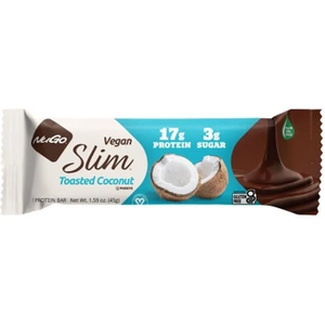 NuGo Vegan Slim Crunchy Toasted Coconut Bar 35g (12 minimum)