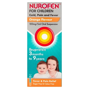 Nurofen For Children Cold Pain And Fever Orange Flavour 100Ml