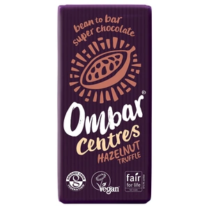 Ombar Organic Centres With Hazelnut Truffle (70g x 10)
