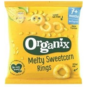 Organix Melty Sweetcorn Rings 20g 20g 20g