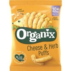 Organix Cheese/Herb Toddler Corn Puffs 15g 15g