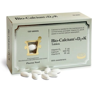 Pharma Nord Bio-Calcium + D3 + K1+k2, 500mg, 150 Tablets