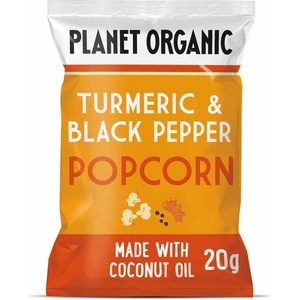 View product details for the Planet Organic Turmeric & Black Pepper Popcorn 20g