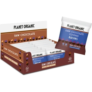 Planet Organic Chocolate Covered Raisins Case of 12 12 x 40g