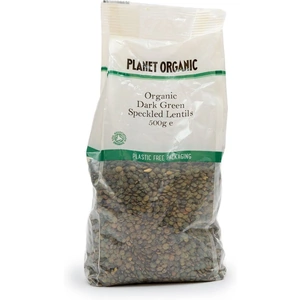 Planet Organic Dark Green Speckled Lentils 500g