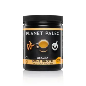 Planet Paleo Organic Bone Broth Collagen Protein Golden Turmeric - 450g