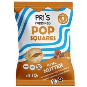 Pri's Puddings Pop Squares Hazelnutter - 44g (12 minimum)