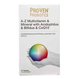 Pro-Ven Probiotics A-Z Multivitamin & Mineral With Acidophilus & Bifidus CoQ10 30caps