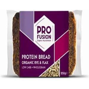 Profusion Organic Protein Bread - Rye & Flax 250g (Case of 9)