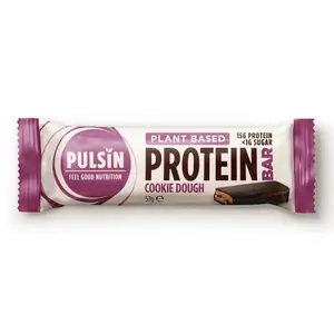Pulsin Plant Based Protein Bar Cookie Dough - 12 x 57g CASE