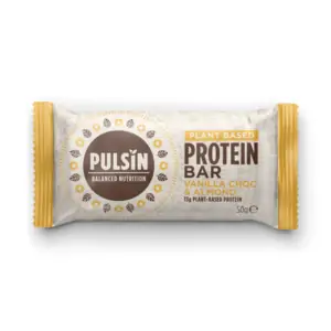 Pulsin Plant Based Protein Bar Vanilla Choc & Almond - 50g BAR
