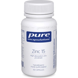 Pure Encapsulations Zinc 15 60 caps