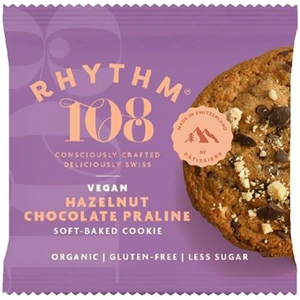Rhythm 108 Choc Hazelnut Ganache Soft Filled Cookie - 50g x 12 (Case of 1)