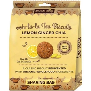 RHYTHM108 Rhythm 108 Organic Lemon Ginger Chia - 135g (Case of 8)