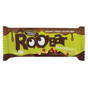 Roo'Bar Organic Chocolate Covered Hazelnut Bar (30g x 16)
