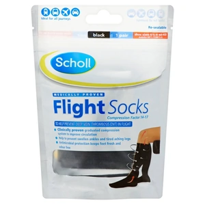 View product details for the Scholl Cotton Feel Flight Socks Size 6.5 9