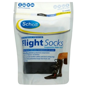View product details for the Scholl Cotton Feel Flight Socks Size 9.5 12