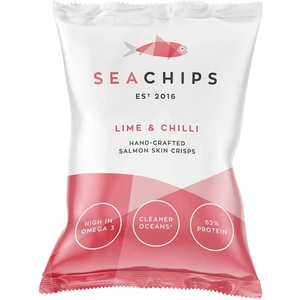 Sea Chips Salmon Skin Snack - Chilli & Lime - 20g x 12