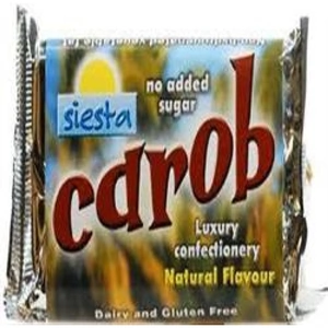 Siesta Natural Carob Bar 50g (Case of 24)
