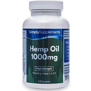 Simply Supplements Hemp Seed Oil (120 Capsules)