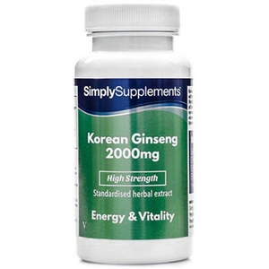 Simply Supplements Korean Ginseng 2000mg (360 Tablets)