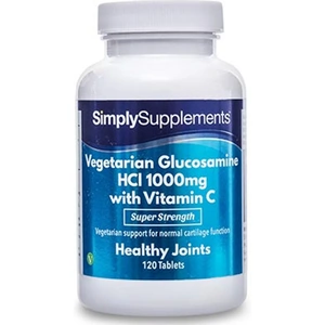 Simply Supplements Vegetarian Glucosamine Hcl 1000mg Vitamin C 40mg (120 Tablets)