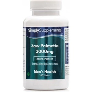 Simply Supplements Saw Palmetto Extract 3000mg (180 Tablets)