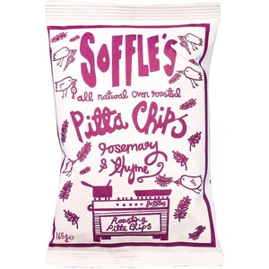 Soffles Rosemary & Thyme Share Pitta Chips - 165g x 9 (Case of 9)