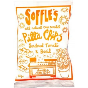 SOFFLES Tomato & Basil Pitta Chips 165g (9 minimum)