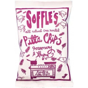 SOFFLES Rosemary & Thyme Pitta Chips 60g (Case of 15)