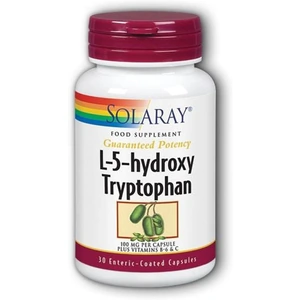 View product details for the Solaray L-5-Hydroxy Tryptophan, 100mg, 30 Capsules