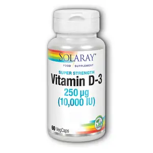 Solaray Vitamin D-3 250ug (10,000iu) 60's