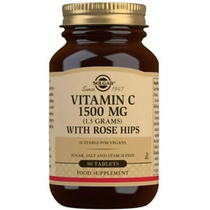 Solgar Vitamin C 1500mg with Rose Hips (90 Tablets) (Case of 6)