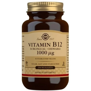 Solgar Vitamin B12 1000µg Sublingual (250 Chewable Nuggets)