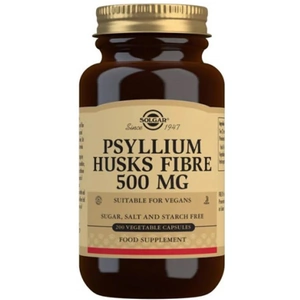 Solgar Psyllium Husks Fibre 500mg (200 Vegetable Capsules)