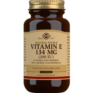 Solgar Natural Source Vitamin E 134mg (250 Softgels) (Case of 6)